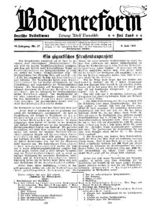 Ein gigantisches Straßenbauprojekt