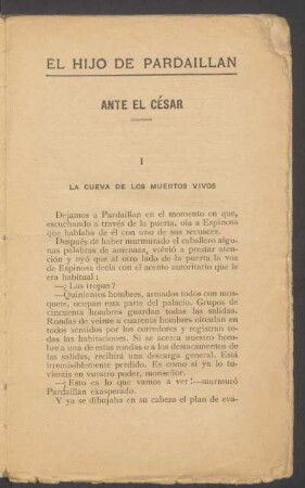 I - La cueva de los muertos vivos