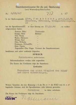 Forschner, Lise