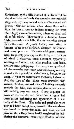 The Aricaras prepare to defend themselves against the Sioux