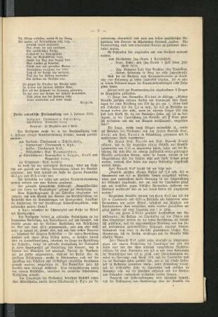 Dritte ordentliche Versammlung vom 1. Februar 1879