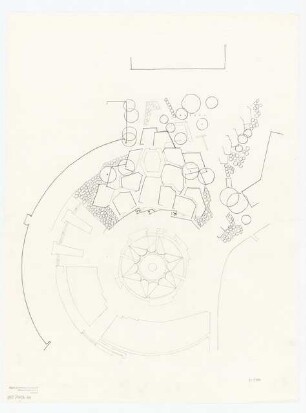 Bundesgartenschau 1971, Köln: Lageplan Musikpavillon und Tanzbrunnen