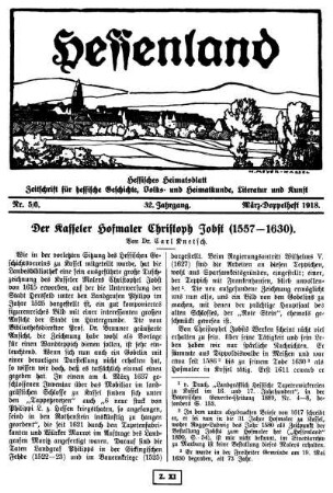 Nr. 5/6, März-Doppelheft 1918