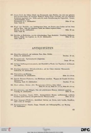 Antiquitäten (Nr. 860-949e)
