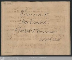 Cembalo I: Concertante