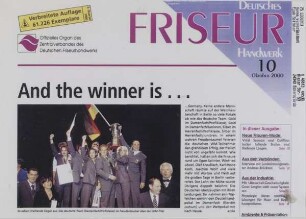 DEUTSCHES FRISEUR-HANDWERK 10 - "AND THE WINNER IS..."