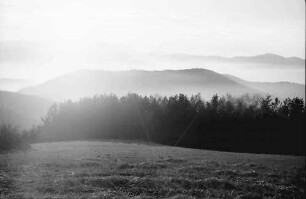 St. Peter; Lindenberg: Talnebel über dem Dreisamtal; vom Lindenberg