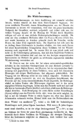 Artikel 6. Die Winkelmessungen.