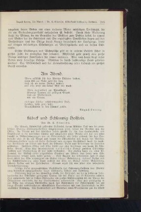 Lübeck und Schleswig-Holstein