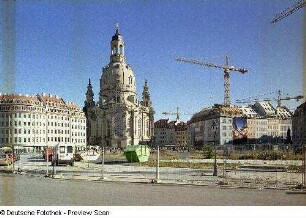Frauenkirche : Quartier I, Frauenkirche und Quartier III (Baustelle)