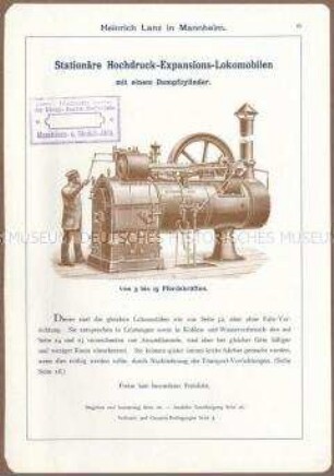 Stationäre Hochdruck-Expansions-Lokomobile