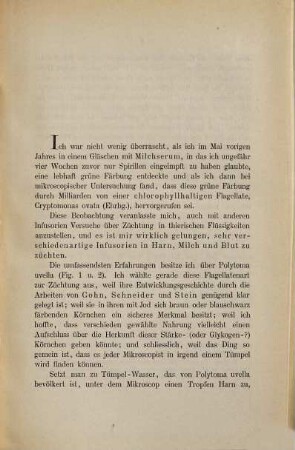 Beiträge zur Biologie niederster Organismen