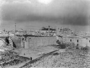 Aleppo : Blick auf Aleppo aus südlicher Richtung.