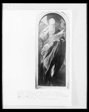 Hochaltar mit sechs Altarbildern: Evangelist Johannes