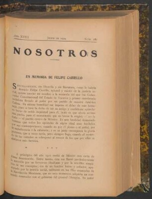 En memoria de Felipe Carrillo
