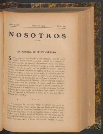En memoria de Felipe Carrillo