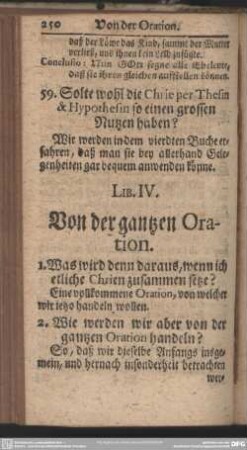 Lib. IV. Von der gantzen Oration
