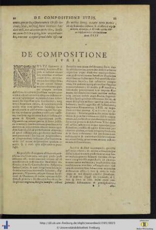 De Compositione Iuris.