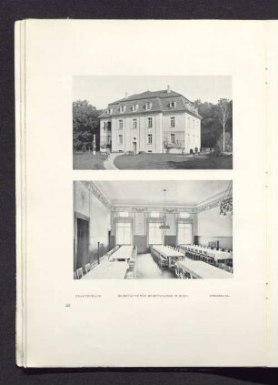 Beamtenhaus. Heimstätte für Brustkranke in Buch.