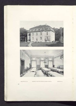 Beamtenhaus. Heimstätte für Brustkranke in Buch.