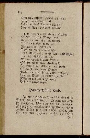 Das verlohrne Kind