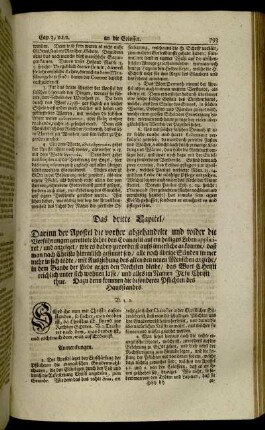 Das dritte Capitel – Das vierte Capitel