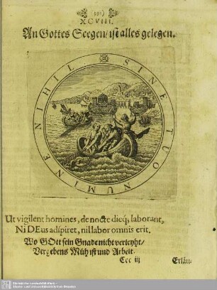 XCVIII. An Gottes Segen, ist alles gelegen