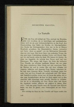 Siebentes Kapitel Le Tartuffe