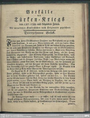 Dreyzehntes Stück