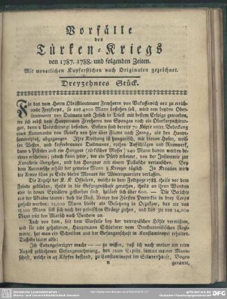 Dreyzehntes Stück