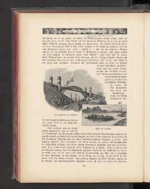 Die Hochbrücke bei Grünthal. Fähre bei Sehestedt.