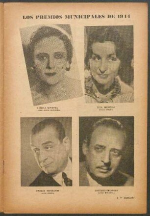 Los Premios Municipales de 1944 [Fotografías]