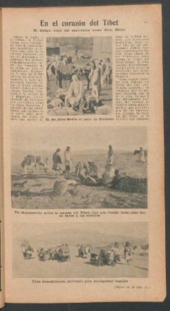 En el corazón del Tibet : El último viaje del explorador sueco Sven Hedin