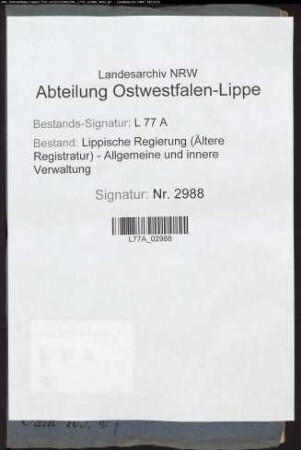 Ausweisung zweier Kottstätten in der Oerlinghauser Senne
