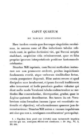 Caput IV. De tabulis inductionis.