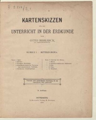 Kursus 1: Mitteleuropa