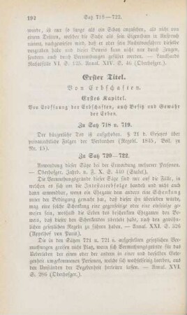 Erster Titel. Von Erbschaften