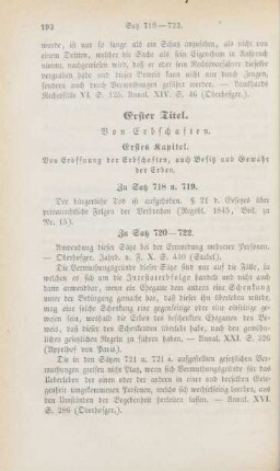 Erster Titel. Von Erbschaften