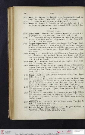 d.) Asie (No. 2825 - 3466)
