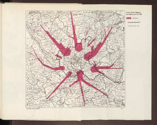Ströme der Berufspendler nach Hamburg am 27.05.1970