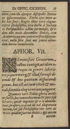 Aphor. VII.