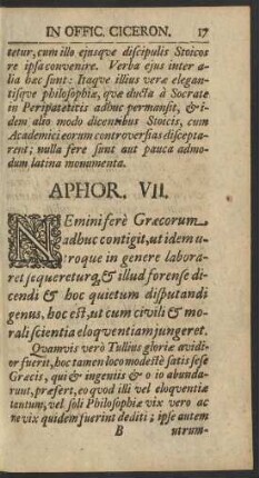 Aphor. VII.