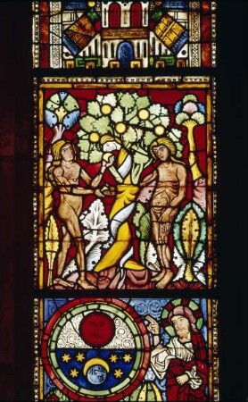 Fenster o I (unteres Ostfenster) — Rechte Bahn — Der Sündenfall