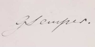 Eigenhändige Unterschrift unter einem Brief an C. G. Carus