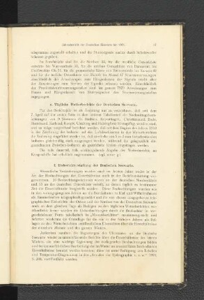 f. Eisberichterstattung der Deutschen Seewarte.