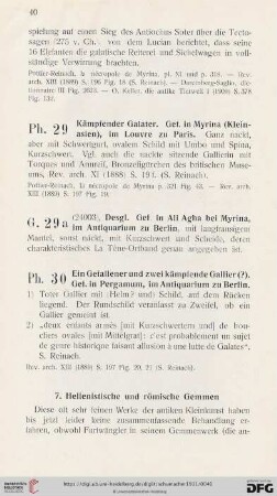 7. Hellenistische und römische Gemmen