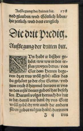 Die drit Predig.