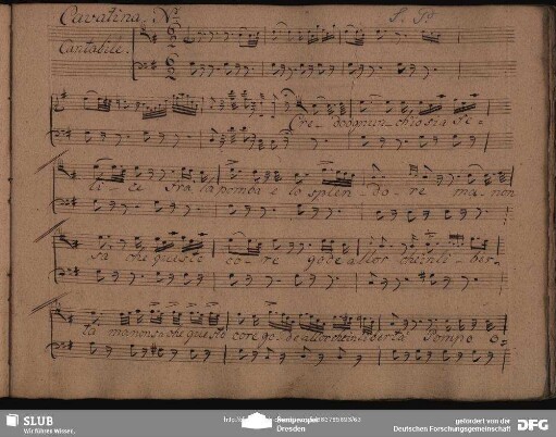 Einlage Cavatina (Antonio Francesco Saverio Pacini): "Credo ognun ch'io sia felice"
