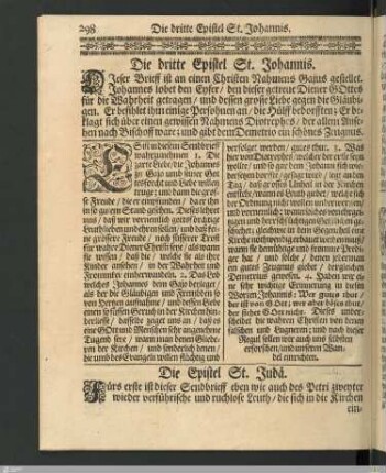 Die dritte Epistel St. Johannis.
