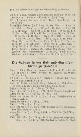 Die Fahnen in der Hof- und Garnisonkirche zu Potsdam